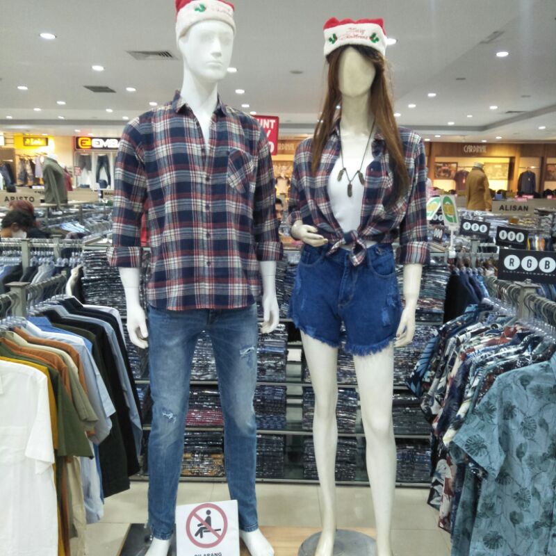 RGB kemeja flannel kotak2 lengan panjang pria slimfit - bahan katun - bahan flannel - bahan coldore 