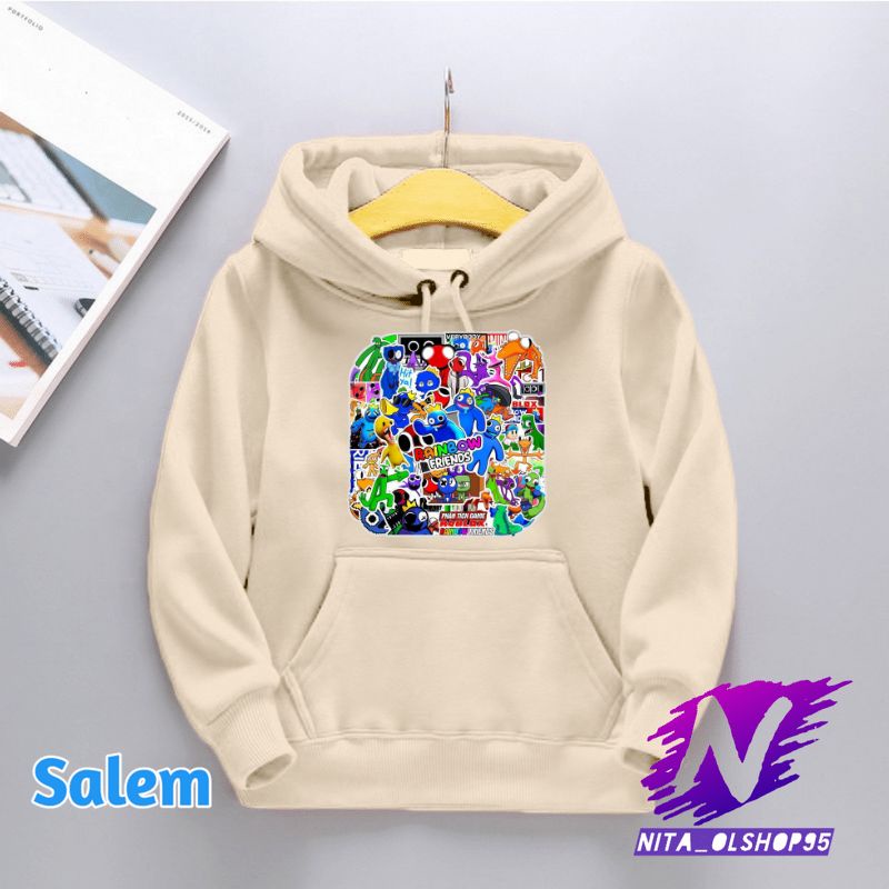 jaket anak hoodie sweater anak rainbow friends