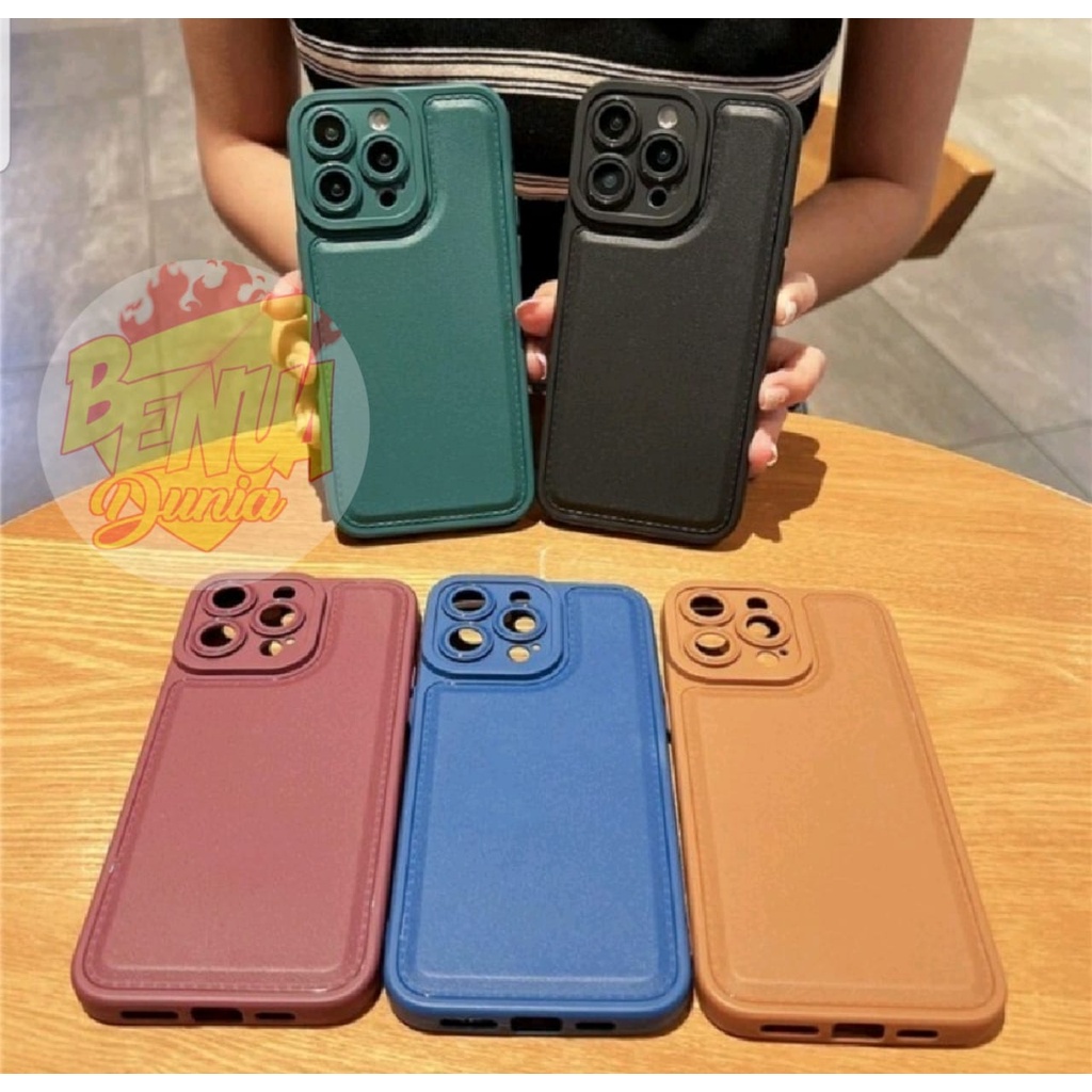 CASE OPPO A57 4G 2022 A74 5G A77S || SOFTCASE LEATHER PRO OPPO A57 4G 2022 A74 5G A77S - BD