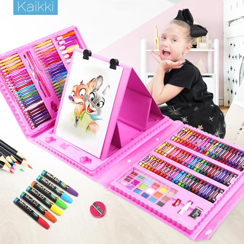 

BISA COD Kaikki 208pcs Crayon Mewarnai Pensil Krayon Warna Alat Menggambar atau Mewarnai