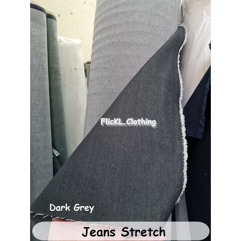 Bahan Kain Jeans Stretch Badjatex Jeans Melar Badjatex Denim Badjatex Jeans Badjatex Stretch Melar HT BTH BT JGREY Rollan