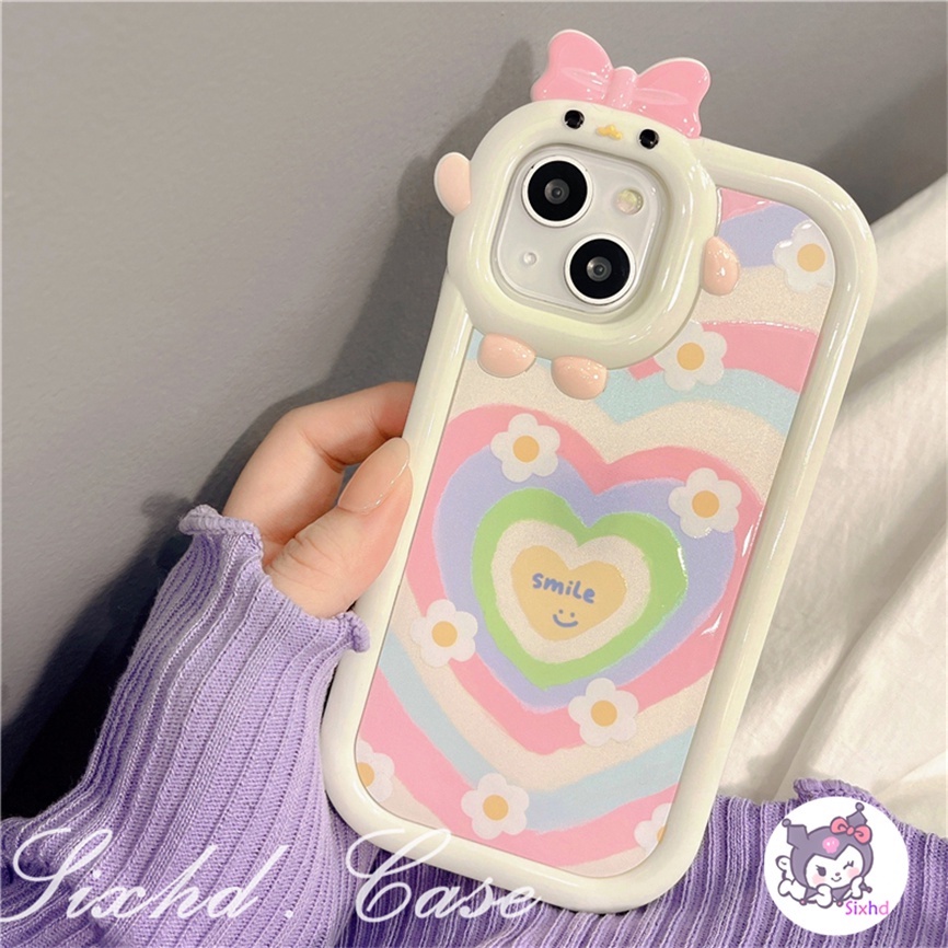 Realme Soft Case Desain Bunga Hati Monster 3D Untuk C35 C31 C30 C25Y C21Y C25 C15 C12 C11 C21 C20 C17 C3 9i 7i 6i 5i 5s 5 Narzo 50A