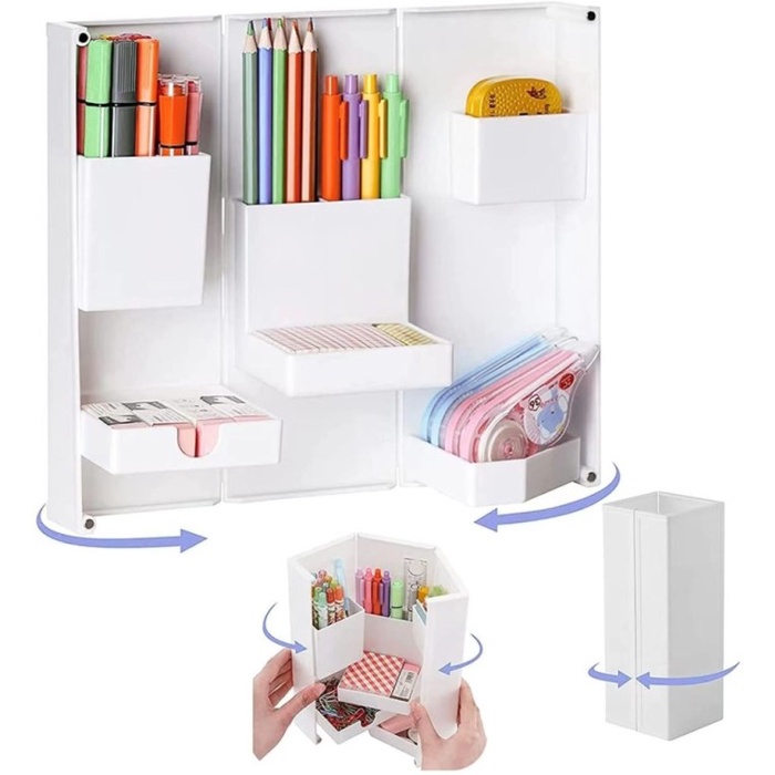 

RAK PEN LIPAT MEJA ORGANIZER ALAT TULIS STATIONERY DESK TEMPAT PENSIL