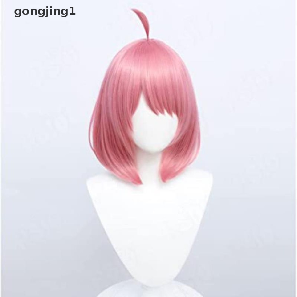 Ggg Anya Forger Cosplay Wig Anime Wig HSIU Pink Rambut Pendek Gratis Wig Cap Cosplay ID