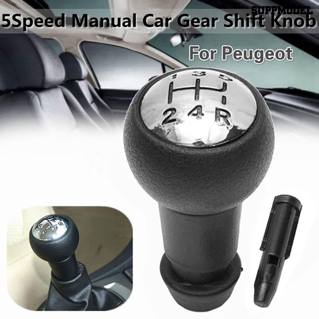 PEUGEOT [Dekorasi] Shifter Mobil 5speed ABS Tahan Lama Mobil Manual Gear Shift Knob Untuk Peugeot106 206 306 406 806 107 207 307