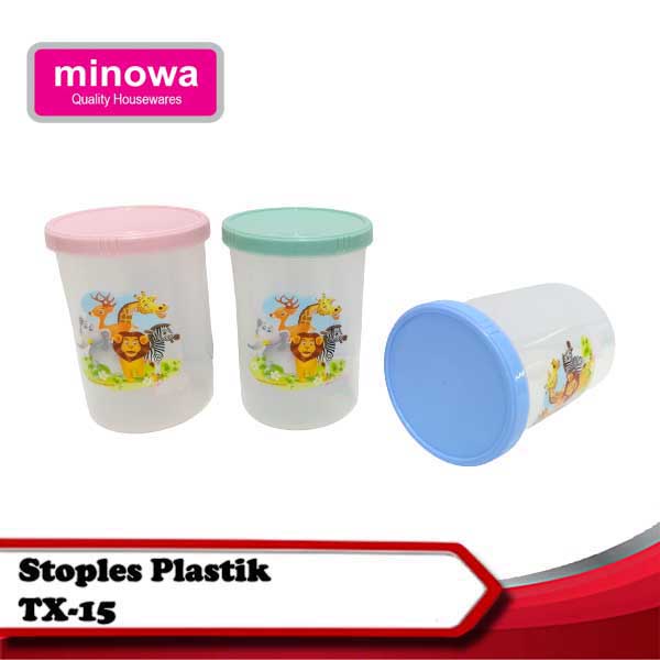 Minowa Stoples Plastik 1500 ml / Stoples kedap udara