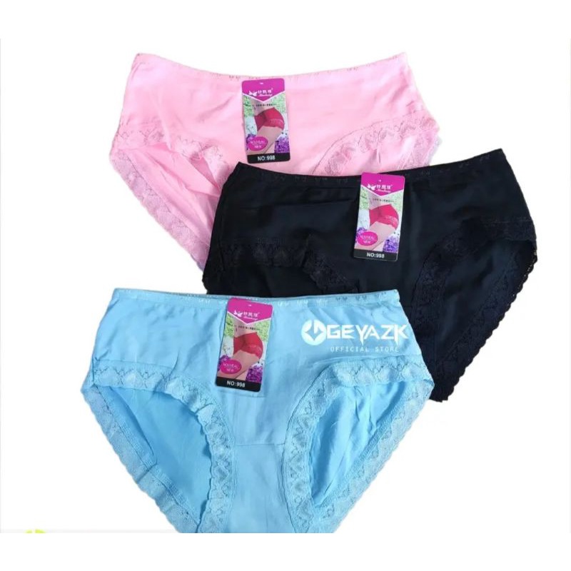 Cd Wanita Dewasa isi 3pcs Satu Paket Motif Renda