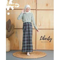 Setelan Anak Remaja Set Liberty Knit Overall By Sabilla Kidswear