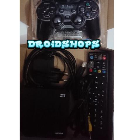 [E-3T ✪] STB ZTE, HUAWEI + Gamepad Full paket games Android TV Box UHD 4K Baru-pasti dikirim
