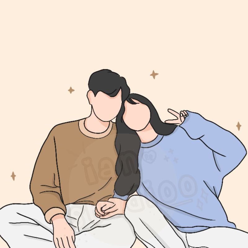 (SOFT FILE) Ilustrasi Gambar Faceless/Tanpa Wajah | Ilustrasi Murah | Ilustrasi Kartun Digital