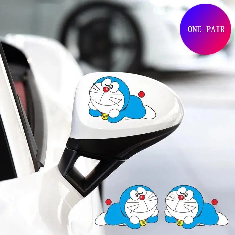 Stiker Hias Spion Mobil Kartun Stiker Mobil Kepribadian Kreatif Indah Tahan Air Tabir Surya Tahan Gores Stiker