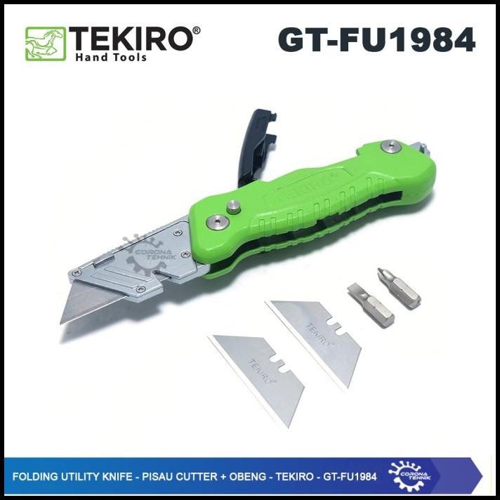 

Folding Utility Knife - Pisau Cutter + Obeng - Tekiro - Gt-Fu1984