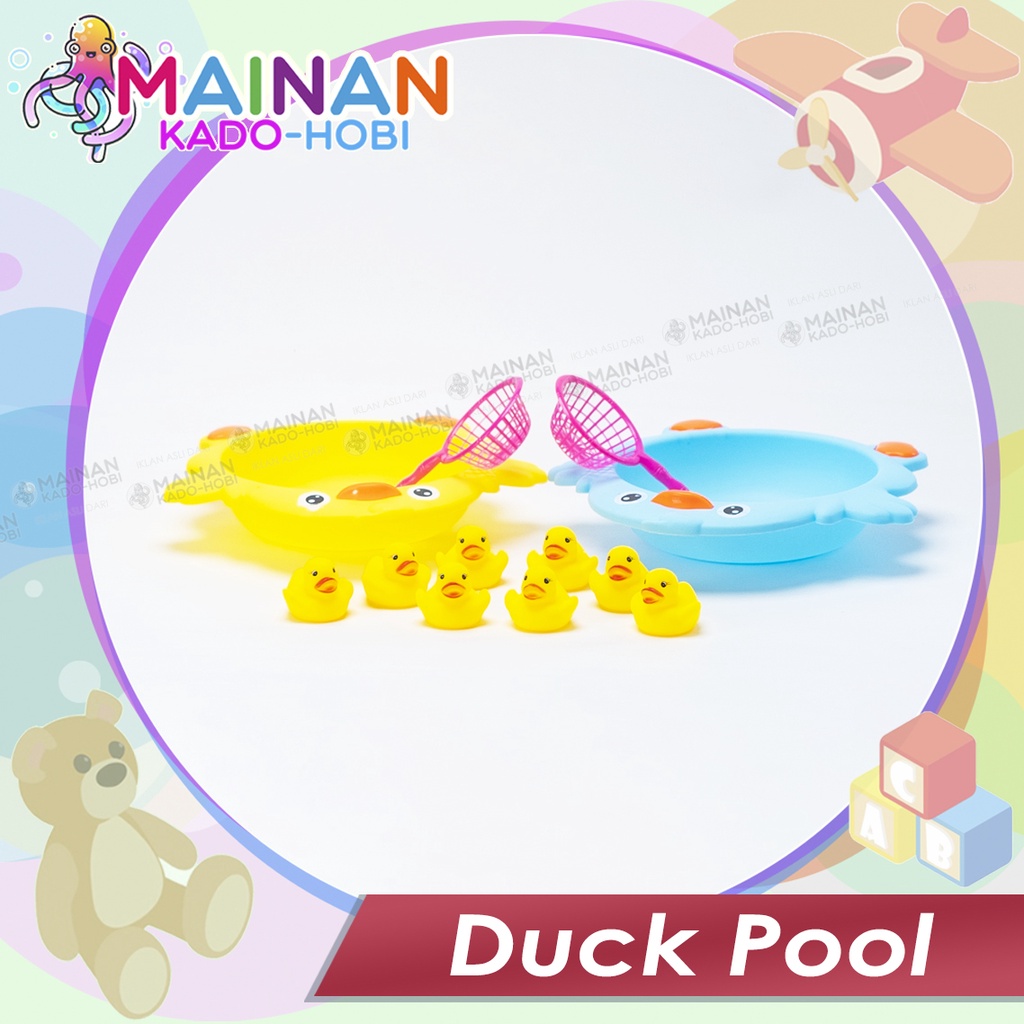 SET MAINAN MANDI ANAK FISHING DUCK PANCING KOLAM BEBEK KARET