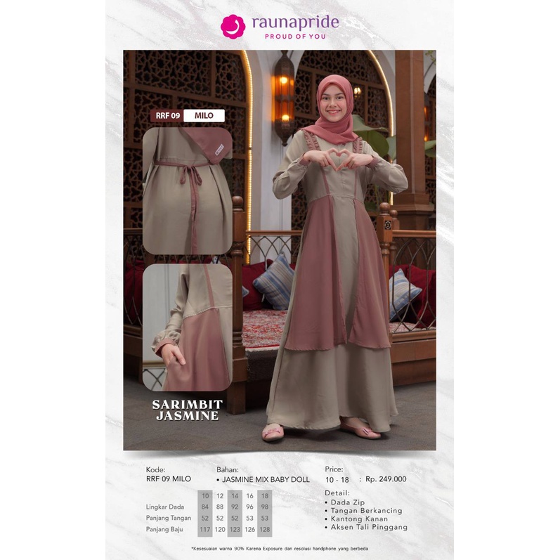 Raunapride  Busana  Sarimbit Keluarga / SR - 09 Milo / Fashion Muslim