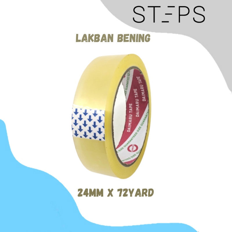 Lakban Bening 24MM x 72YARD / LAKBAN transparant 45MM x 100YARD