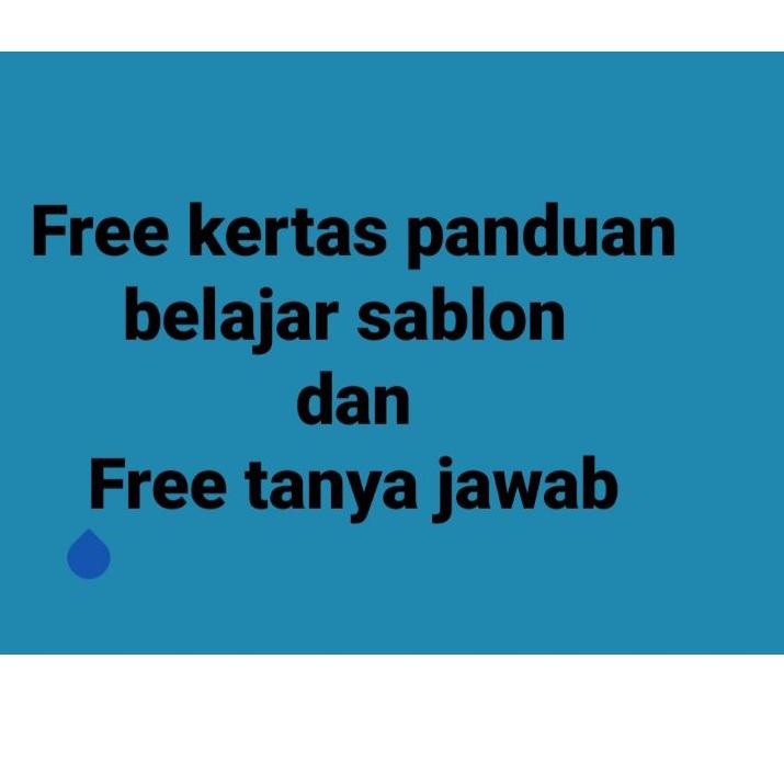 

✒✒ Paket sablon pemula murah