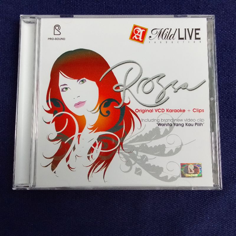 Kaset VCD Rossa original VCD Karaoke + Clips