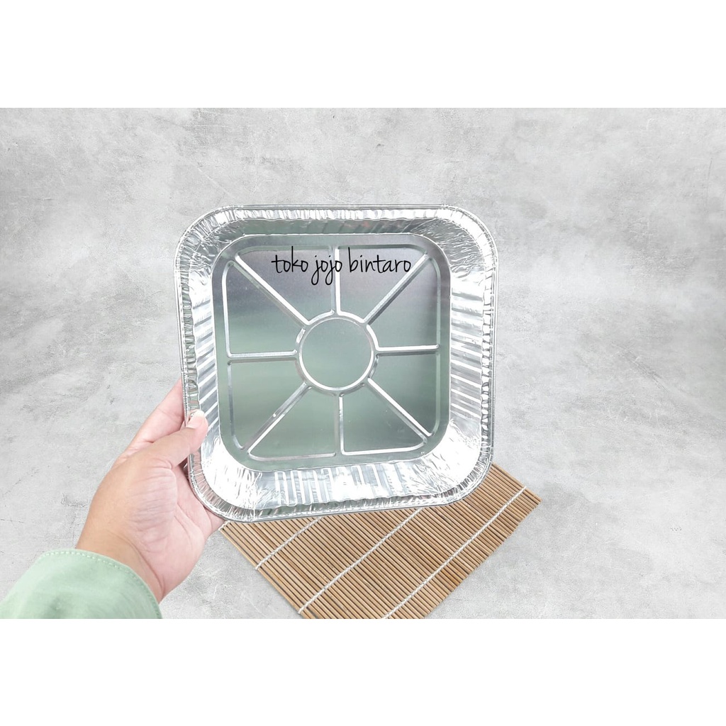 Aluminium foil 20x20 + tutup per pics / aluminium foil kotak 1452 polos