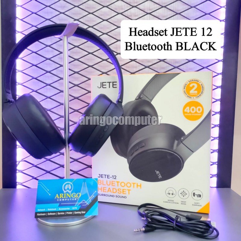 Headset JETE 12 Bluetooth BLACK