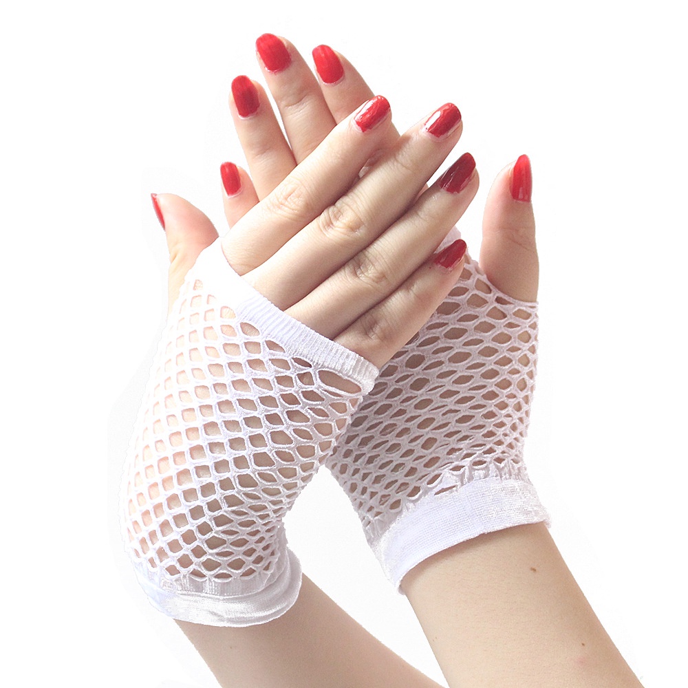 LTX-09 sarung tangan pendek fishnet jaring harajuku gothic fashion gloves glove