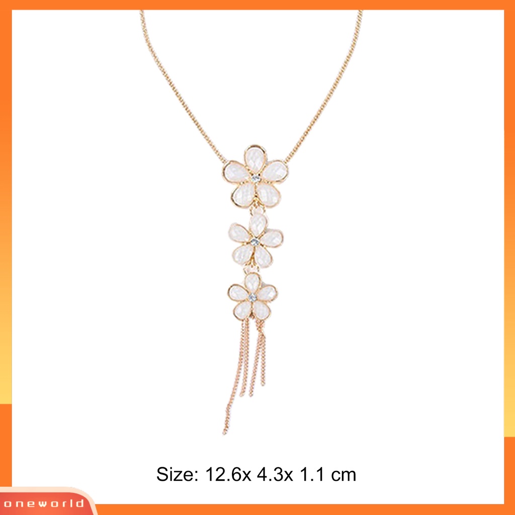 [WONE] Sweater Necklace Kalung Liontin Jumbai Halus Kokoh Adjustable Untuk Anniversary