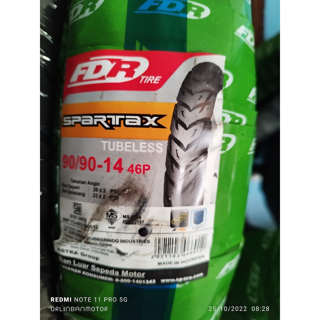 Ban Tubless matic belakang ring 14 vario beat mio genio