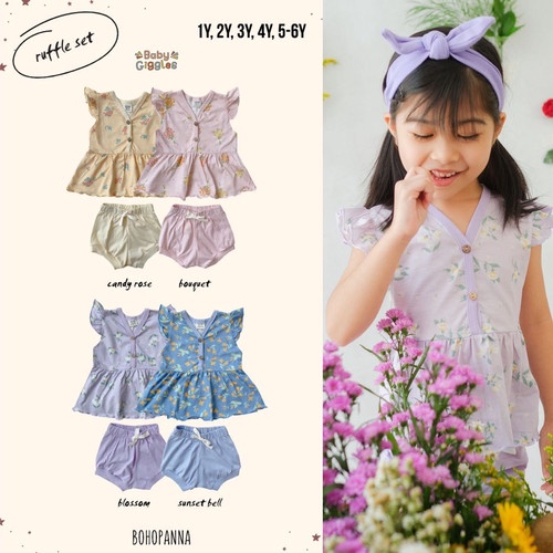 BOHOPANNA - RUFFLE SET - Setelan Anak Perempuan