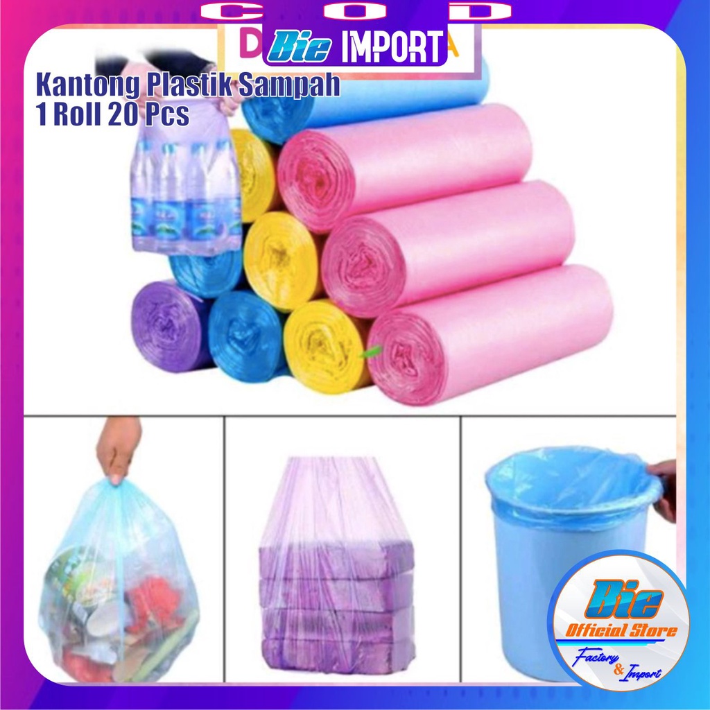 Plastik Kantong Sampah Roll isi 20 Pcs Impor Best Seller