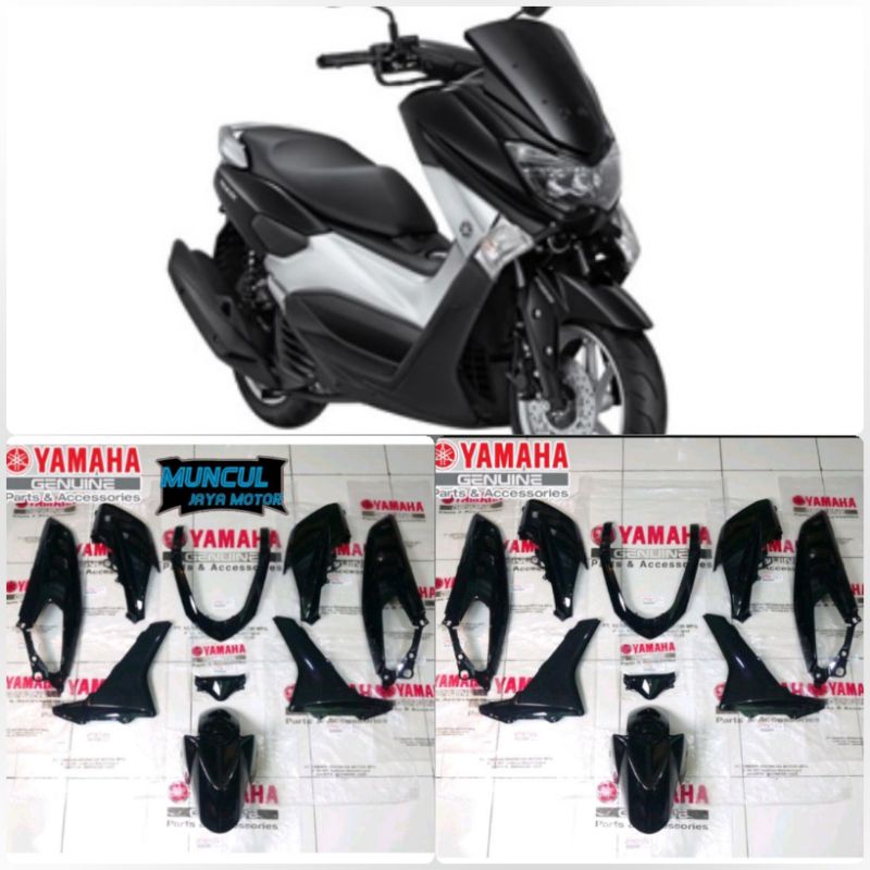 body halus fullset nmax old hitam glossy 2DP-P0 original yamaha paket bodi fulset full ful set nmax 