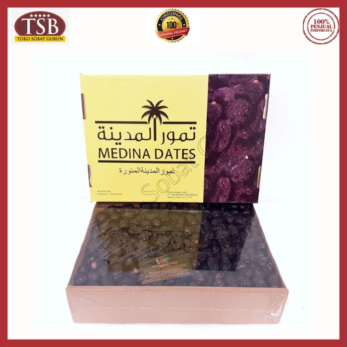 

Kurma Ajwa Madinah Kemasan 5kg Terjamin 100% Asli