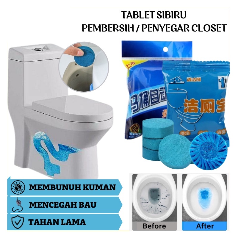 Tablet Biru Pembersih Penyegar Kloset Toilet 50gr