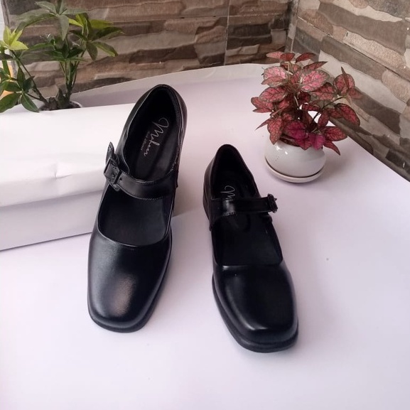 SEPATU PANTOFEL PASKIBRA WANITA / SEPATU SEKOLAH WANITA BIG SIZE 36 - 43