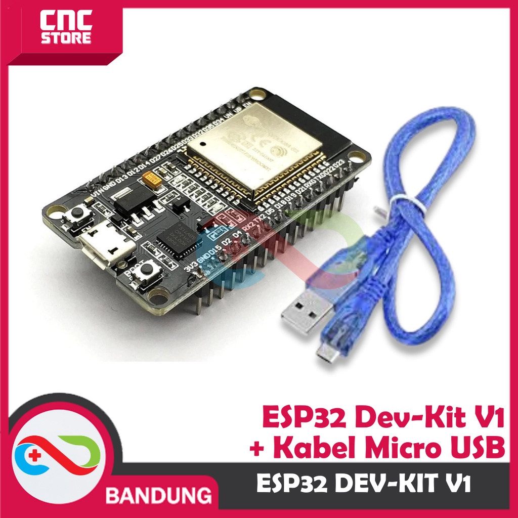 ESP32 ESP-32 DOIT WIFI BLUETOOTH IOT ESP-32S DEVELOPMENT BOARD PLUS KABEL MICRO USB