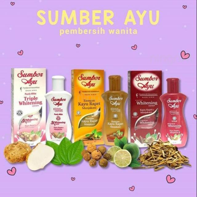 Ningrum - Sumber Ayu Kayu Rapet Whitening 50ml / 90ml / 200ml | Clear White | Pearly White Triple Whitening Extracts | Manjakani Keset Kayu Rapet Pembersih Kewanitaan Daun Sirih Original BPOM - 7406