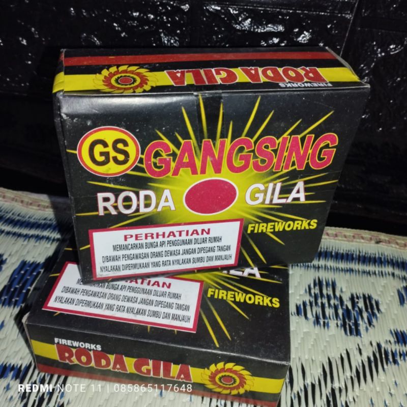 (KHUSUS PEDAGANG, BISA DIJUAL LAGI) KEMBANG API GANGSING / RODA GILA / MAINAN ANAK 12 X 12 PCS = 144 PCS