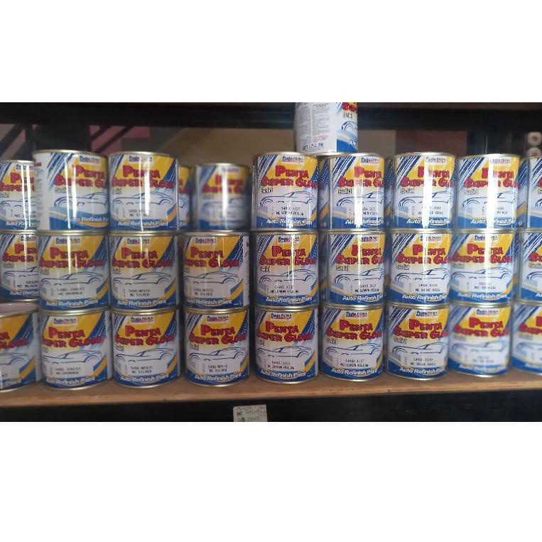 ゲ Penta super gloss 200g /penta glos cat duco mobil motor hitam putih hitam dop blue oreo yellow dll