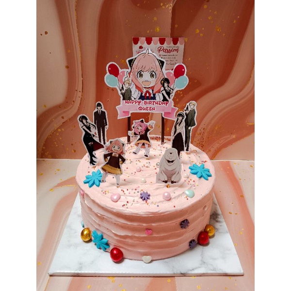 

cake ultha tema topper anime
