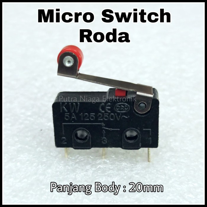 Micro Limit Switch Kecil Roda / Saklar Mikro Body 20mm putr4n14 Ayo Beli