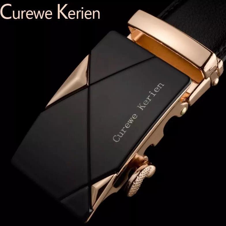 [BISA BAYAR DITEMPAT] ikat pinggang kulit belt ban sabuk curewe kerien gesper import pria CK01 TERLA