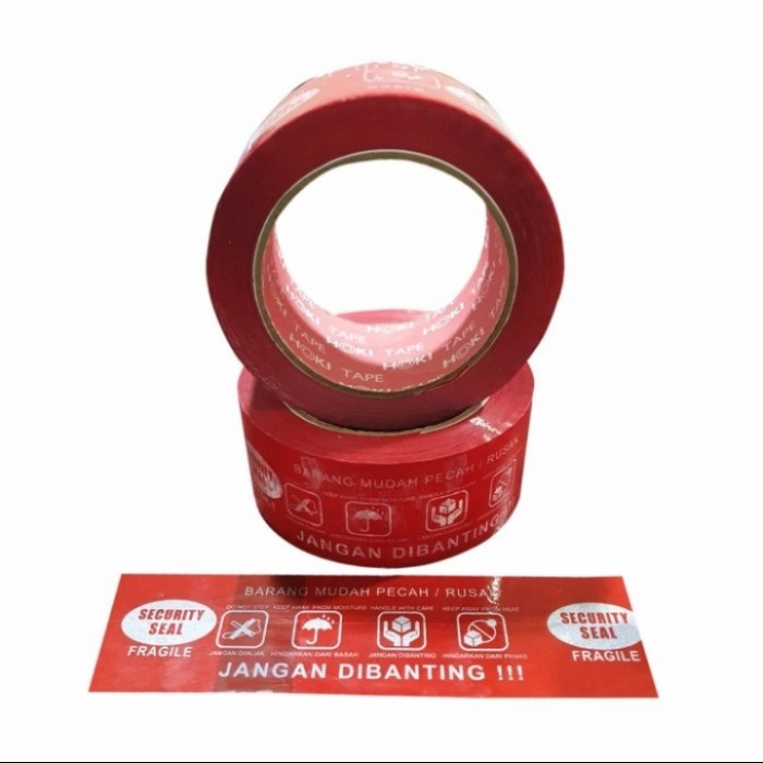 

HUSUS GOJEK/GRAB 1DUS FRAGILE MERAH JANGAN DIBANTING 48 MM X 100 METER