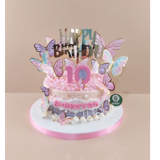 

KUPU-KUPU UK 20CM / KUE ULANG TAHUN