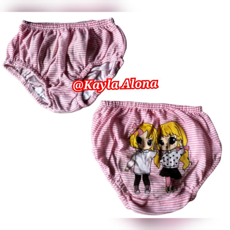 Celana Dalam Anak Balita , Motif Salur Sablon