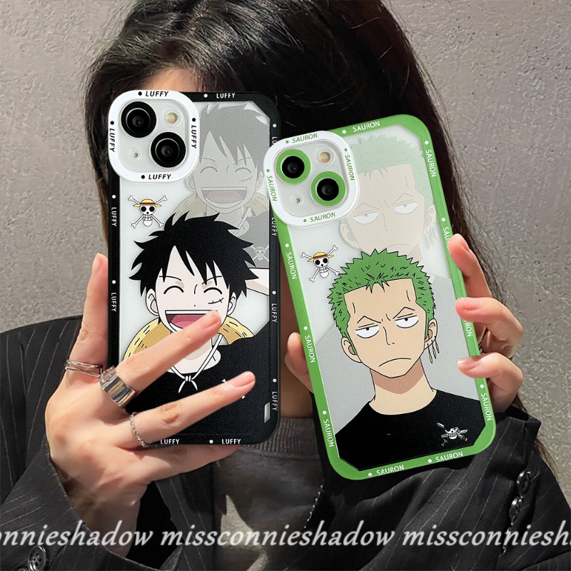 Realme 9Pro+ 9 8 8i 8Pro 6i 5i 5 9i 5s C25 C35 C12 C21Y C25Y C30 C20 C15 C11 C21 C31 C25s C3 C20A GT Kartun One Piece Cute Luffy Zoro Soft TPU Back Phone Case Cover