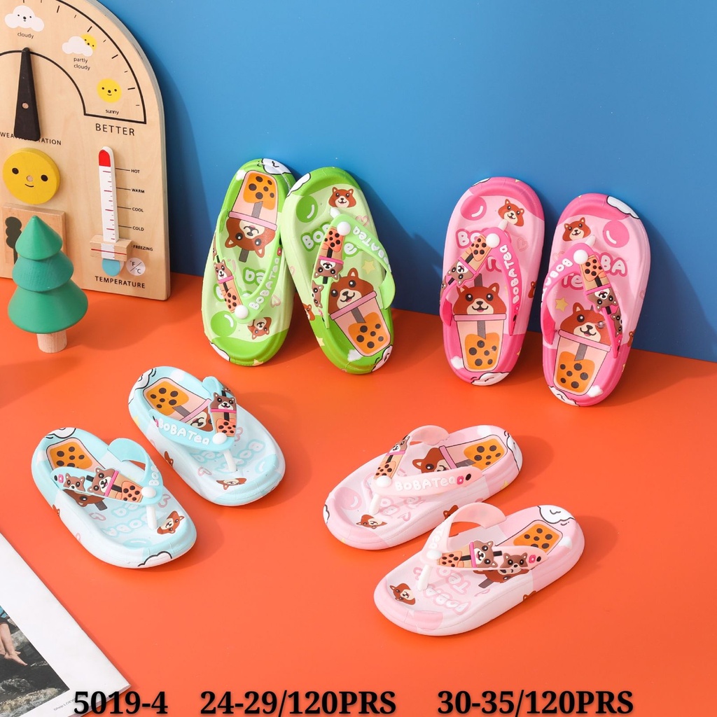 Sandal Jepit boba  ZY-5019-B2 motif premium import terbaru  uk (24/35) sanda jepit anak eva rubber original - Sandal jepit anak