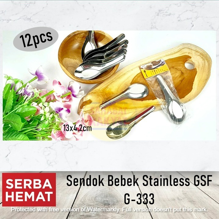 Sendok Bebek Stainless GSF G-333 Set 12pcs