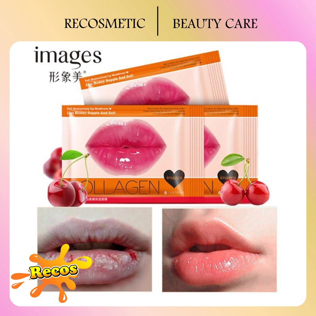 IMAGES Lips Honey Supple And Soft Collagen Mask Masker Bibir Korea