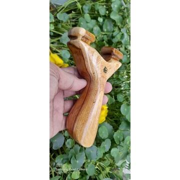 Ketapel Slingshot Kayu Jati Combi Siap Pakai