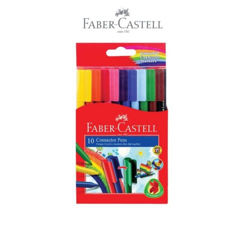 

Connector Pen Faber Castell 11150A 10 Warna Colours Spidol Craft