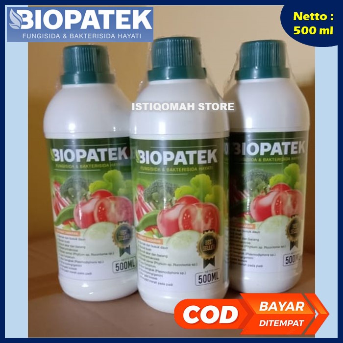 BIOPATEK 500ML Fungisida &amp; Bakterisida Hayati Mengatasi Penyakit Kresek, Penyakit Merah pada Padi, Virus Kuning/Gemini yang Bagus Manjur Murah Terlaris Paling Ampuh
