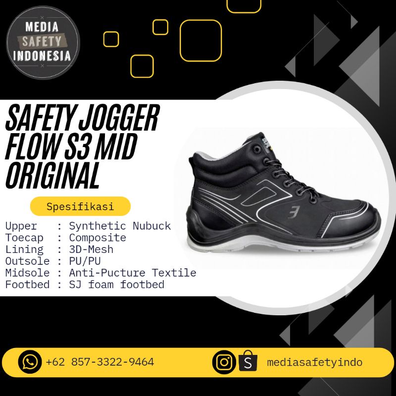 Jual SAFETY JOGGER FLOW S3 MID ORIGINAL Shopee Indonesia